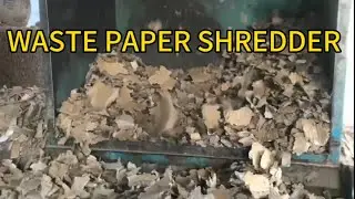 Waste paper shredder, corrugated board, core tube, paper pipe cutting shattering machine