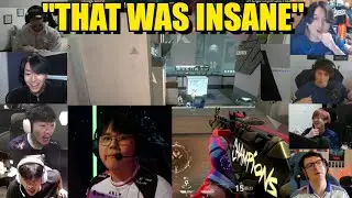 Valorant pros/streamers react to T1 Izu's INSANE 1v3 CLUTCH against DRX