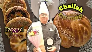 Jewish Delights, Bagel & Challah Bread Making || History of Bagel & Challah Bread