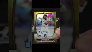 2023 Bowman Baseball Riley Green Chrome Rookie Autographs Gold! #sportscards #shorts #baseballcards