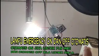 Make emergency LED lights turn on and off automatically