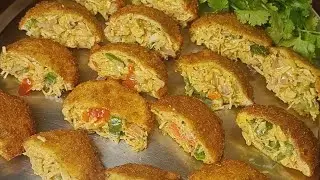 “Bread Chicken Pocket 😋 | Bahar Se Crispy, Andar Se Juicy | Easy Snack Recipe”