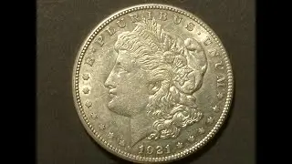 MORGAN DOLLAR 1921 US $1 Silver Coin #Shorts