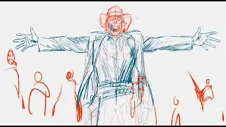 HOW I DRAW AND ANIMATE A SCENE: Justice League: Warworld #aluiramancio