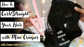 Look How I Curled My Hair With Daraz Mini Crimper🤩!!!