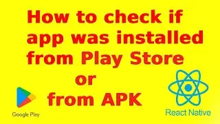 Detect if an app is installed from Play store | React Native | Android