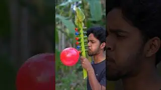 Six Colourful Balloons Toys with Bamboo Slingshots #Bamboo #Diy #Slingshots