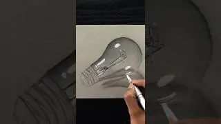 Quick Glass Bulb Sketch! #drawing #shorts