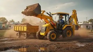 This Monkey Is Driving JCB Like a Pro! 🐒🚜 #ai 