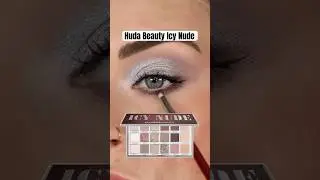 New Years inspired silver eyeshadow tutorial ✨ #newyearsmakeup #silvereyemakeup #hudabeauty
