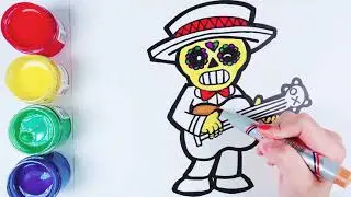 Brawl Stars Poco coloring and drawing | Brawl stars Poco | kids coloring K