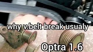 Optra Fan Belt Replacement | Why Fan Belt Breaks Repeatedly | mechanic skills hub.