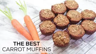 The BEST CARROT MUFFIN Recipe | Healthy Muffins | paleo + gluten-free