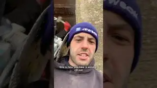 Самый простой способ удалить каменный подоконник