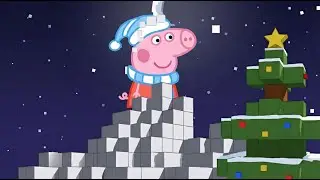 Peppa Celebrate NEW YEAR in Minecraft