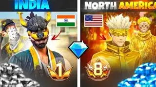 1 Crore Indian Server VS $100000 North America Free Fire ID