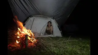 Dallas Sun Solo Camp overnight in the deep forest, relax in a tent with a delicious pizza