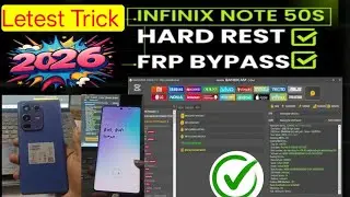 Infinix Note 50s 5G (X6870) Frp Bypass & Hard Reset  100%Working Unlock Tool Letest Trick 2026
