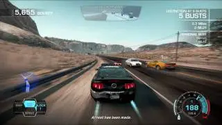 Need for Speed Hot Pursuit - Shelby Mustang Cop Chase Gameplay [HD]