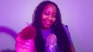 ASMR ( Story time ) Mic brushing + Talking you to sleep 💜 #lofi #tinglyasmr #brushingasmr 