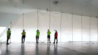 ZipWall&reg; SuperTall Kit Dark Store Construction Installation