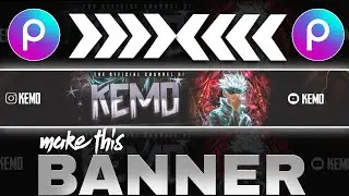 How to Make YouTube Banner in PicsArt | Pro Gaming Banner Editing Tutorial