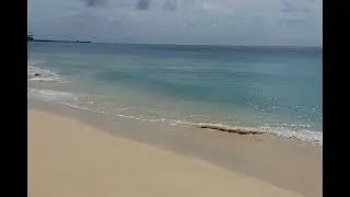 Flowing water at Spring Garden beach #barbados #beachsand #peacefulwaves #wavesounds 
