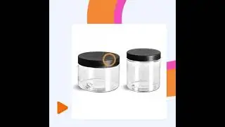 Round Empty PET Jars for Food and Cosmetics