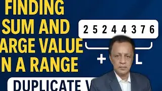 Find Sum & Largest Value in a Range with Duplicates | Excel Formula Tips