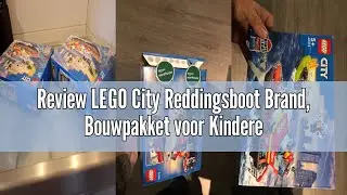 Review LEGO City Reddingsboot Brand, Bouwpakket voor Kinderen met Drijvende Speelgoed Boot, Jetpack