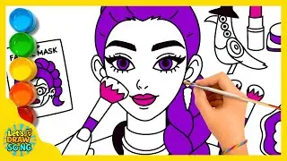 🎀 Paper DIY 🎀 KPOP DEMON HUNTERS Rumi Skincare + Makeup Blind Bag Unboxing ASMR| DRAWING & COLORING