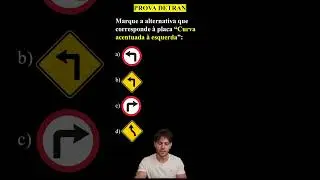 Simulado Detran 2026 - Quest&atilde;o de Prova - Placas de Tr&acirc;nsito