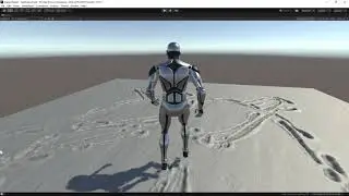 Unity snowy footprints