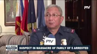 Suspect in massacre of family of 5 arrested