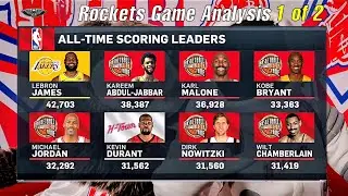 NBA HOUSTON ROCKETS POSTGAME ANALYSIS  DURANT MAKES HISTORY & JABARI SMITH JR. CAREER NIGHT! 1 of 2