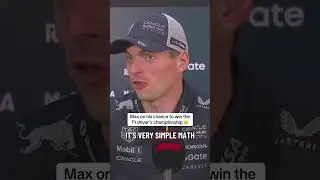 Max Verstappen kept it simple when asked about his chances of winning the F1 drivers championship 😅