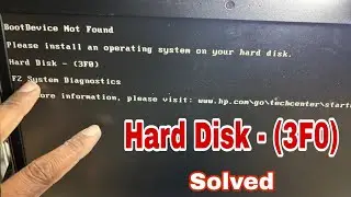 All HP Laptop Boot Devices Not Found Hard Disks- (3F0) Problem in Windows 11,10#macnitesh#2025