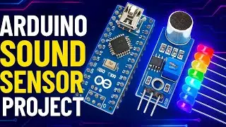 8-LED Music VU Meter Using Arduino & Microphone Sensor