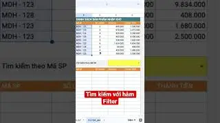 Function Filter in Google sheets #googlesheets #spreadsheets #Gsheettothuat