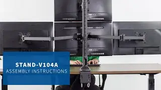 STAND-V104A  Quad Monitor Desk Mount Assembly by VIVO