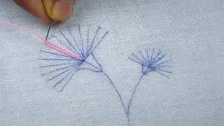 Hand Embroidery, Whipped Spider Web Stitch Tutorial, Easy Flower Embroidery, Crafts & Embroidery