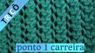 💚 APRENDA o PONTO 1 carreira |Tricô # 73