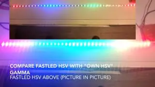 FastLED hsv vs own hsv gamma correction