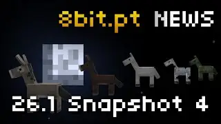 26.1 Snapshot 4 - New Baby Horses | 8bit.pt Minecraft NEWS