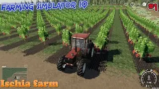 Mowing grass in vineyard | Ischia farm | Farming simulator 19 | episode 1