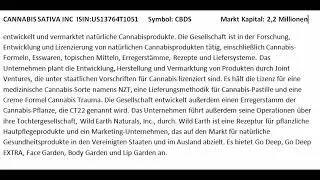 Cannabis Aktie Cannabis Sativa Inc