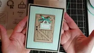 Stampin' Up! Barn Door Card - Quick and Easy!