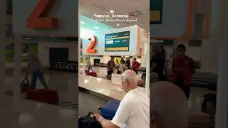 Arrivals and luggage belt at #Zvartnots International #airport in #Yerevan #Armenia 🇦🇲