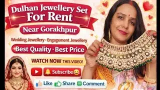 Jewellery set for rent wedding jewellery ,  engagement jewellery #dulhanjewellery #designerjeweller 