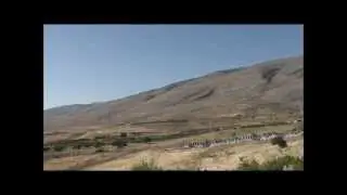 An islamic cemetery just before the Albanian Greek border of Qafe Bote, on the Albanian side